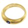 trendor 68062 Baptism Ring 333 Gold With Sapphire On Gold-Plated Chain Image 2