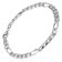 trendor 41444 Silver Gents Bracelet Figaro Image 1