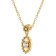 trendor 68145 Women's Necklace 333 Yellow Gold with Cubic Zirconia Image 1