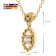 trendor 68145 Women's Necklace 333 Yellow Gold with Cubic Zirconia Image 5