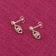 trendor 68146 Women's Dangle Earrings 333 Gold with Cubic Zirconia Image 3