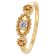 trendor 68151 Ladies' Ring 333 Yellow Gold with Cubic Zirconia Image 1