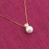 trendor 68153 Women's Necklace Gold-Plated Silver With Pearl/Cubic Zirconia Image 2