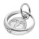 trendor 68159 Christening Ring Baby Feet 333 White Gold (8K) With Silver Neckl Image 2