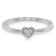 trendor 41540 Women's Ring White Gold 333/8K Heart With Cubic Zirconia Image 2