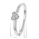 trendor 41540 Women's Ring White Gold 333/8K Heart With Cubic Zirconia Image 4