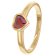trendor 41559 Women's Ring 333/8K Gold With Red Cubic Zirconia Heart Image 1