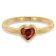 trendor 41559 Women's Ring 333/8K Gold With Red Cubic Zirconia Heart Image 2