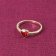 trendor 41559 Women's Ring 333/8K Gold With Red Cubic Zirconia Heart Image 3
