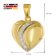 trendor 68202 Damen Herz-Anhänger Gold 333 Bicolor mit vergoldeter Silberkette 6