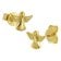 trendor 68207 Children's Stud Earrings Angel Gold 585 / 14K 1