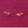 trendor 68207 Children's Stud Earrings Angel Gold 585 / 14K 3