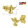 trendor 68207 Children's Stud Earrings Angel Gold 585 / 14K 5