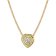 trendor 68230 Halsschmuck Herz-Anhänger Gold 333/8K an vergoldeter Silberkette 1