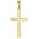 trendor 68428 Kreuz-Anhänger 333 Gold Zweifarbig mit goldplattierter Kette 2