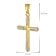 trendor 68428 Kreuz-Anhänger 333 Gold Zweifarbig mit goldplattierter Kette 6