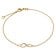 trendor 68485 Damen-Armband Unendlichkeit Gold 333/8K 19 cm 2