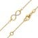 trendor 68485 Damen-Armband Unendlichkeit Gold 333/8K 19 cm 4