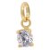 trendor 68516 Gold Pendant Cubic Zirconia Gold 333 On Gold-Plated Silver Chain 2