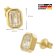 trendor 68592 Damen-Ohrringe Gold auf 925 Silber Zirkonia Ohrstecker 5
