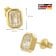 trendor 68592 Ladies' Stud Earrings Gold Plated 925 Silver Cubic Zirconia 6