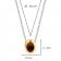 Ti Sento 3928TB Silver Ladies' Necklace with Brown Stone Image 4