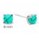 Ti Sento 7768TQ Women's Stud Earrings Turquoise Image 4