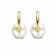 Ti Sento 7850PW Women's Hoop Earrings with White Pearls Image 2