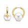 Ti Sento 7850PW Women's Hoop Earrings with White Pearls Image 4
