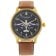 Messerschmitt M-35PVD-A Herren-Armbanduhr M35 Automatik Braun/Goldfarben 1