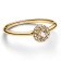 Pandora 163554C01 Damen-Ring Runder Pavé Heiligenschein Goldfarben 2