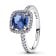Pandora 193550C01 Damenring Silber Funkelndes Quadrat Blau Heiligenschein 1
