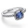 Pandora 193555C01 Damen-Ring Silber Funkelndes Quadrat Blau 2