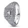 Pandora 193556C01 Cocktailring für Damen Silber Quadratisches Pavé 1