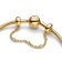 Pandora 763515C01-05 Sicherheitskette Dreifacher Klarer Stein Goldfarben 3