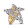Pandora 763590C01 Charm Funkelnd Überkreuzter Stern Zweifarbig 1