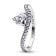 Pandora 193661C01 Damen-Ring Welliges Pavé Herz Silber 1