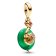 Pandora 763617C01 Charm-Anhänger Schlange mit Grünem Muranoglas Goldfarben 1