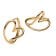 Pandora 263807C00 Women's Hoop Earrings Heart Gold Tone 1