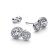 Pandora 293774C01 Women's Stud Earrings Silver Embracing Halo 2