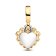 Pandora 763765C01 Doppelter Charm-Anhänger Funkelndes Herz Goldfarben 2