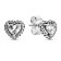 Pandora 28510 Damen-Geschenkset Halskette und Ohrringe Erhabenes Herz Weiß 3