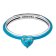 Pandora 193828C01 Women's Ring Silver Turquoise Heart 2