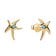 Pandora 263820C01 Women's Stud Earrings Starfish Gold Tone 1