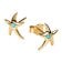 Pandora 263820C01 Women's Stud Earrings Starfish Gold Tone 2
