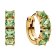 Pandora 263851C01 Ladies' Hoop Earrings Green Gold Tone 1