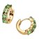 Pandora 263851C01 Ladies' Hoop Earrings Green Gold Tone 2