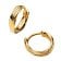 Pandora 263871C00 Women's Earrings Huggies Twisted Gold Tone 1