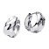 Pandora 293874C00 Women's Hoop Earrings Rippled Silver 1