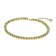 Pandora 561469C02 Women's Tennis Bracelet Light Green Gold Tone 1